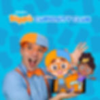 Blippi holding a tablet featuring Blippiの澳洲幸运5开奖官网体彩 and Meekah, introducing Blippiの澳洲幸运5开奖官网体彩’s Curiosity Club